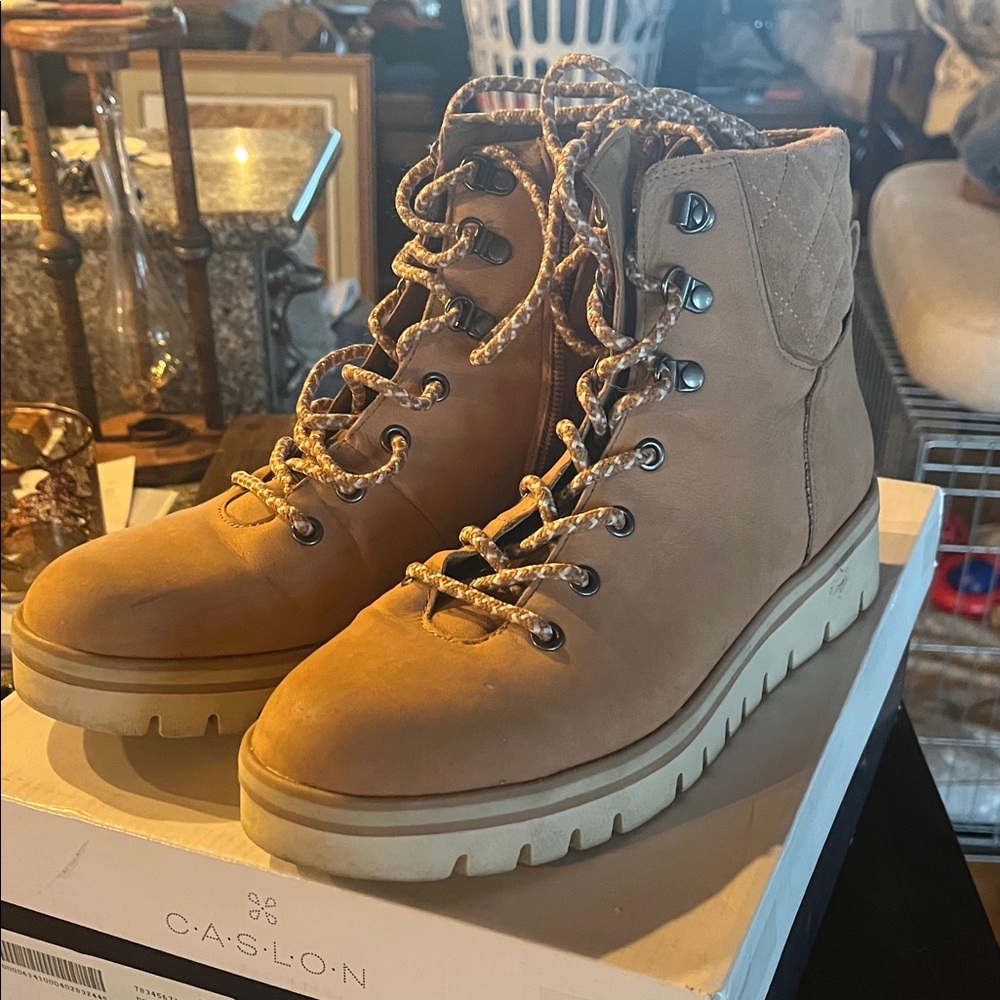 Caslon Women's Brown Lace-Up Boots